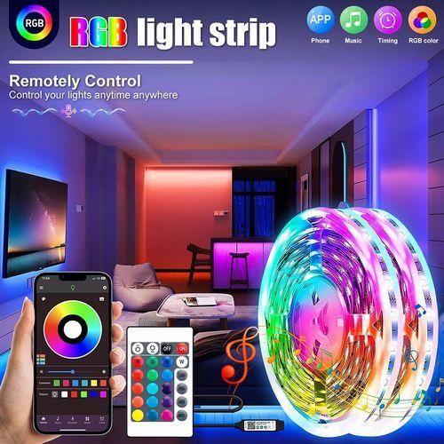 15M RGB Bluetooth Control LED Strip Lights 12V USB Color Changing TV PC Back Light