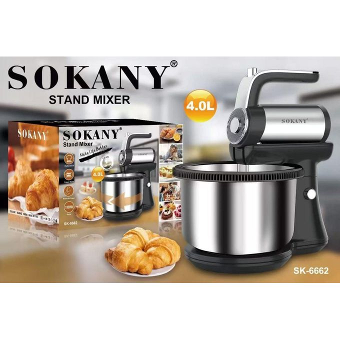 Sokany New 4L Electric Food/Cake Mixer/knead/Whisker/Beater