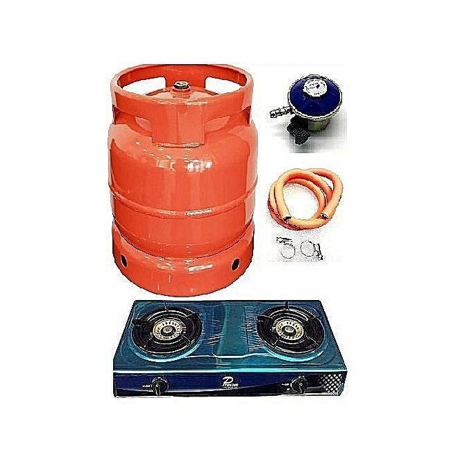 6kg Gas Cylinder+ Stainless Gas Cooker Complete