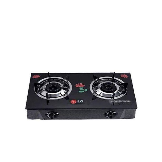 LG THICK TABLE TOP GLASS COOKER WITH TWO HOBS